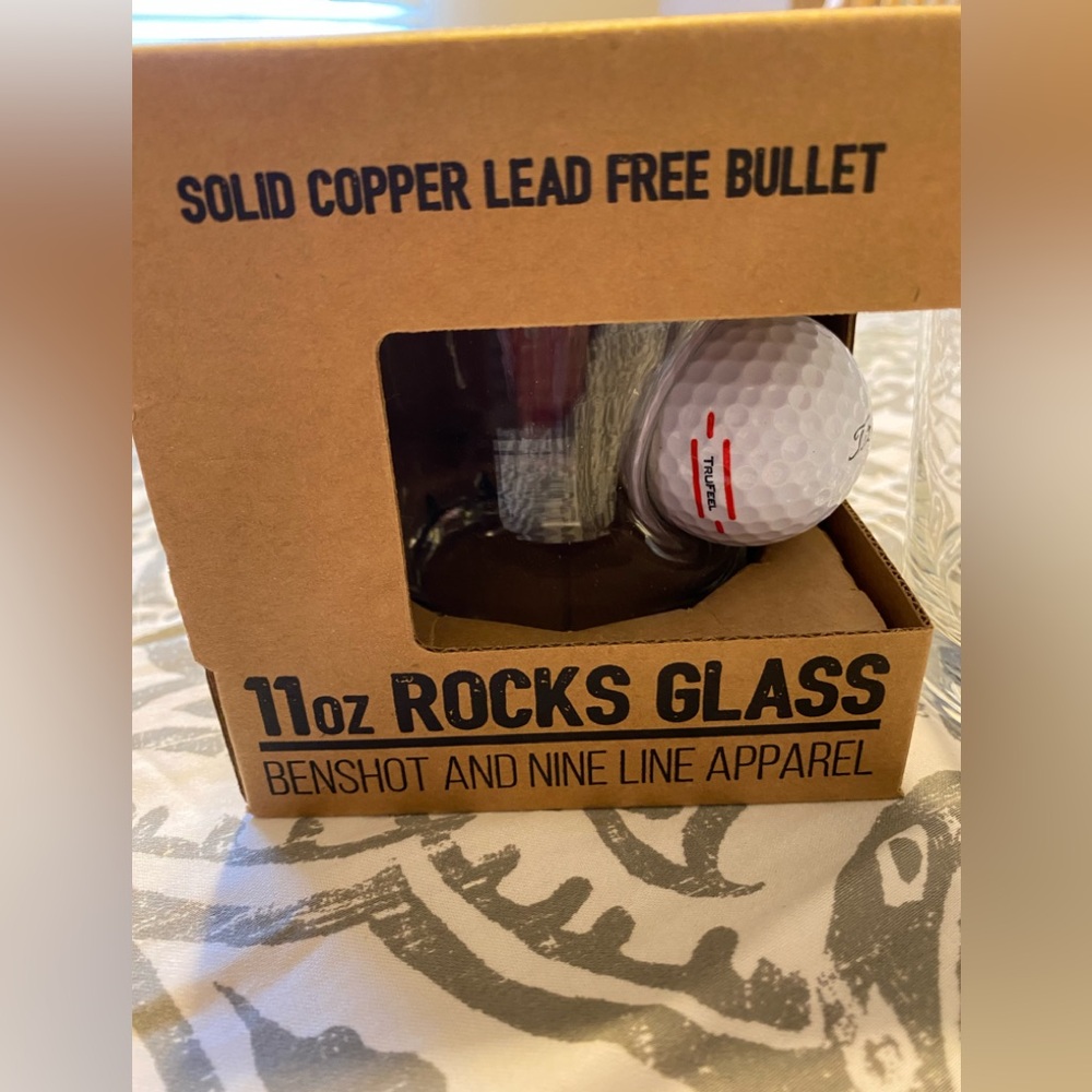 BenShot Golf Ball Rocks Glass - Picture 4 of 5
